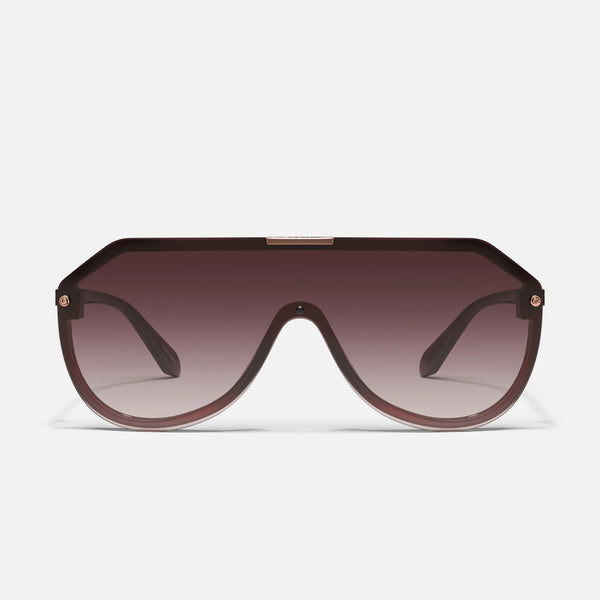 QUAY Showbiz Sunglasses - Chocolate/Dark Chocolate