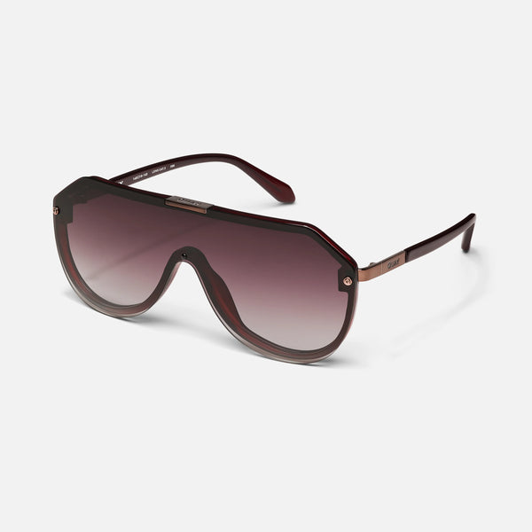 QUAY Showbiz Sunglasses - Chocolate/Dark Chocolate