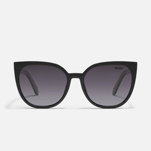 QUAY Staycation Sunglasses - Black/Smoke Polarized