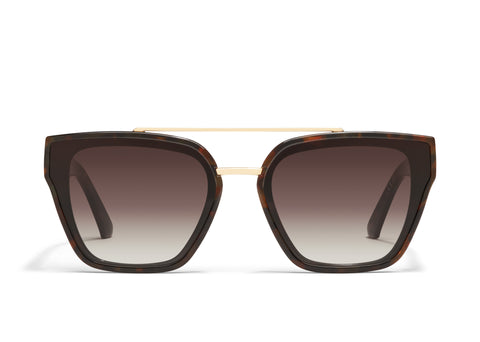 QUAY Sweet Talker Sunglasses - Neutral Tort/Brown (Exclusive Colourway)