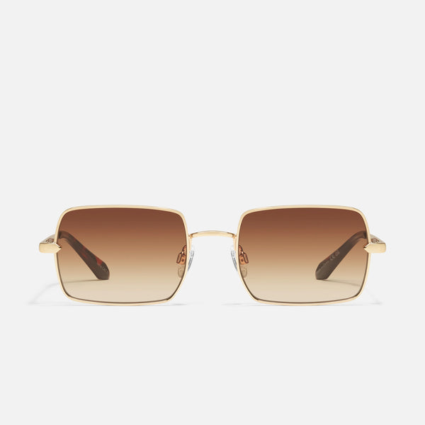 QUAY TTYL Sunglasses - Gold/Brown