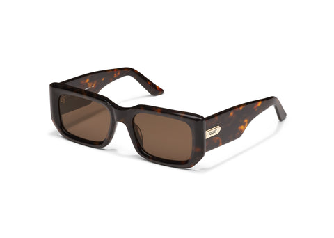 QUAY Tell Me More Sunglasses - Neutral Tort/Brown (Exclusive Colourway)