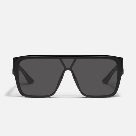 QUAY Tempo Sunglasses - Black/Black