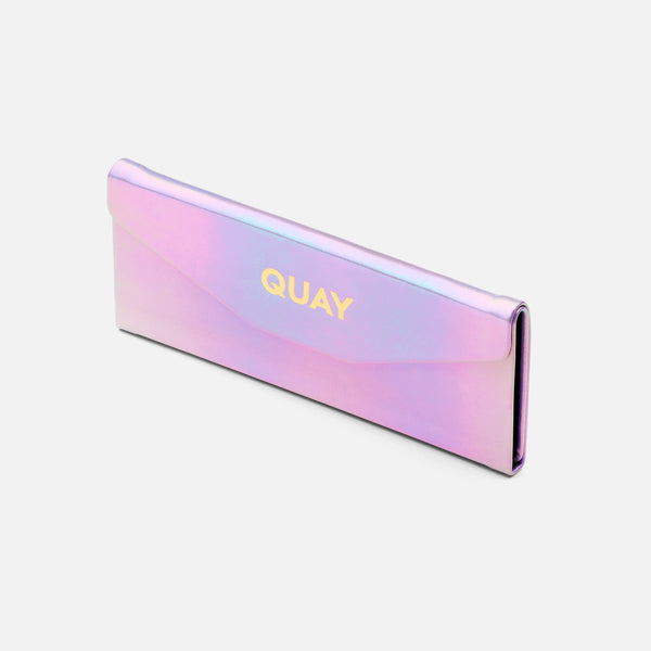 QUAY Embossed Tri Fold Case - Lilac Iridescent/Gold