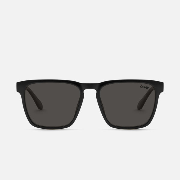 QUAY Unplugged Sunglasses - Black/Black Polarized