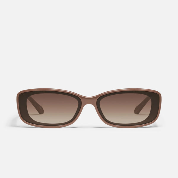 QUAY (The SZA Edit) Vibe Check Sunglasses - Doe/Brown