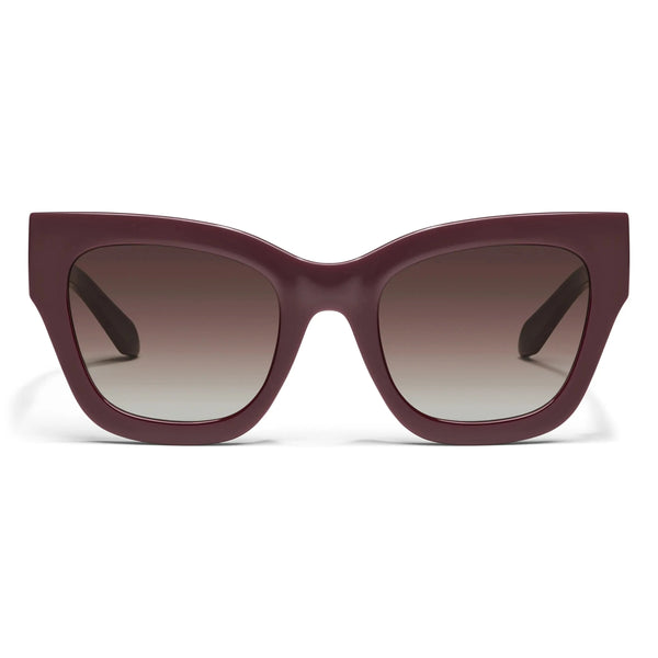 QUAY By The Way Sunglasses - Pinot/Brown (Exclusive Colourway)