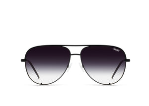 QUAY High Key Micro Sunglasses - Black/Fade